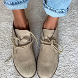 Women's Lace-Up Soft-Soled Suede Ankle Boots