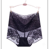 High-Waisted Abdominal Lace Ultra-Thin Breathable Panties