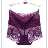 High-Waisted Abdominal Lace Ultra-Thin Breathable Panties