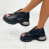 Women's Chic Platform Leather Sandals