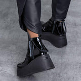 Thick Sole Zipper Chic Ankle Boots