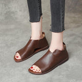 Women's Handmade Flat Soft Leather Sandals