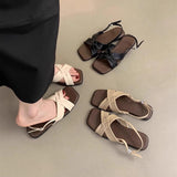 Women's Leather Soft Flat Sandals