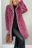 Comfy Leopard Print Fur Coat