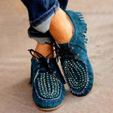 Soft Faux Fur Crystal Embroidered Shoes