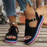 Women's Thick Bottom Buckle Fish Mouth Sandals