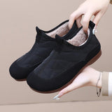 Soft Sole Plus Velvet Casual Comfortable Waterproof Cotton Shoes