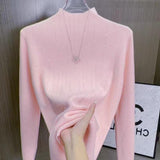 Chic Diamond-Studded Knitted Pullover