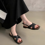 Women's Leather Soft Flat Sandals