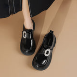 Thick-soled Velcro Loafers