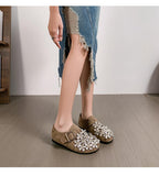 Comfortable Flat Rhinestone Round Toe Flats