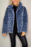 Comfy Leopard Print Fur Coat