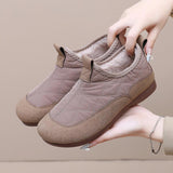 Soft Sole Plus Velvet Casual Comfortable Waterproof Cotton Shoes