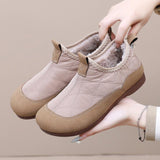 Soft Sole Plus Velvet Casual Comfortable Waterproof Cotton Shoes