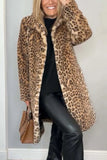 Comfy Leopard Print Fur Coat