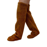 Teddy Fuzzy Legs Sock Slippers