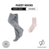 Teddy Fuzzy Legs Sock Slippers