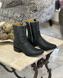 Men's Handwoven Leather Boots