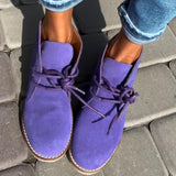 Women's Lace-Up Soft-Soled Suede Ankle Boots