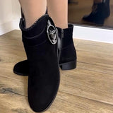 Super Cute Suede Flower Boots