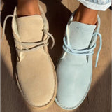 Women's Lace-up Soft Sole Suede Desert Boots