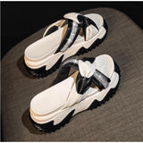 Stylish Thick Sole Half Slippers