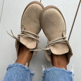 Women's Soft Sole Lace Up Desert Boots