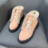 Plush Suede Non-Slip Women's Boots