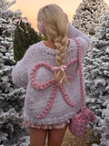 The Cutest Bow Chunky Knit Sweater