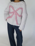 The Cutest Bow Chunky Knit Sweater