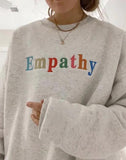 Empathy Embroidered Sweater