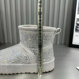 Rhinestone Super Shiny Thick Sole Anti-Slip Winter Boots