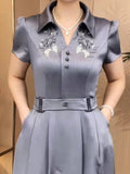 Women's Elegant Short Sleeve Dress