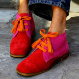 Women's Lace-Up Chic Suede Shoes