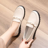 Genuine Leather Soft Sole Flat Shoes