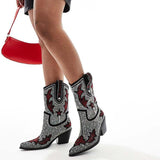 Women's Rhinestone Western Boots