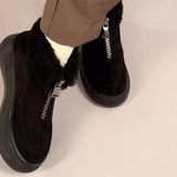 Thick-Soled Suede Plus Fleece Winter Boots