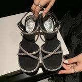 Glitter Heeled Sandals