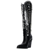 Women's Rhinestone Embroidered Western Boots