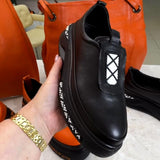 Thick Sole Contrast Casual Shoes