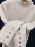 Glittery Starry Cufflinks Necklace Sweater