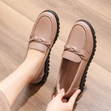 Genuine Leather Soft Sole Flat Shoes