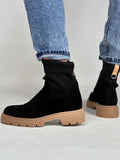 Women's Contrast Knitted Stretch Boots