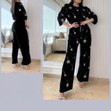 Shining Star Velvet Two-Piece Suit