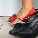 Women's Thick Heel Genuine Leather Shoes