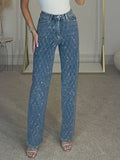 EZRA High-Waisted Diamond Stretch Jeans