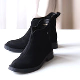 Women's Black Classic Elegant Ankle Boots