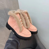 Plush Suede Non-Slip Women's Boots