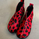 Women's Chic Cow Print Ankle Boots