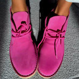 Women's Lace-Up Soft-Soled Suede Ankle Boots